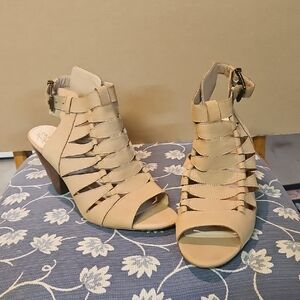 Vince Camuto Tan Strappy Heels